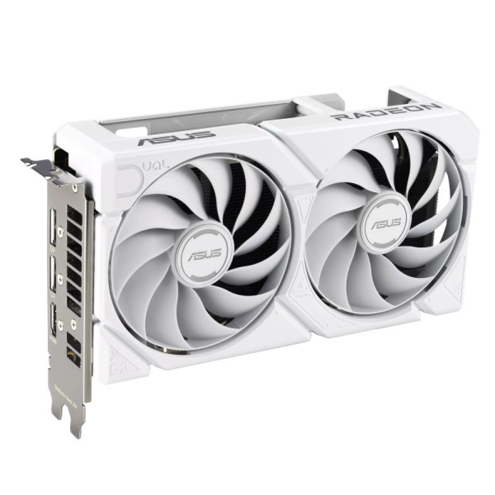 Вiдеокарта ASUS Radeon RX 9060 XT 16GB GDDR6 OC DUAL-RX9060XT-16G-WHITE білий