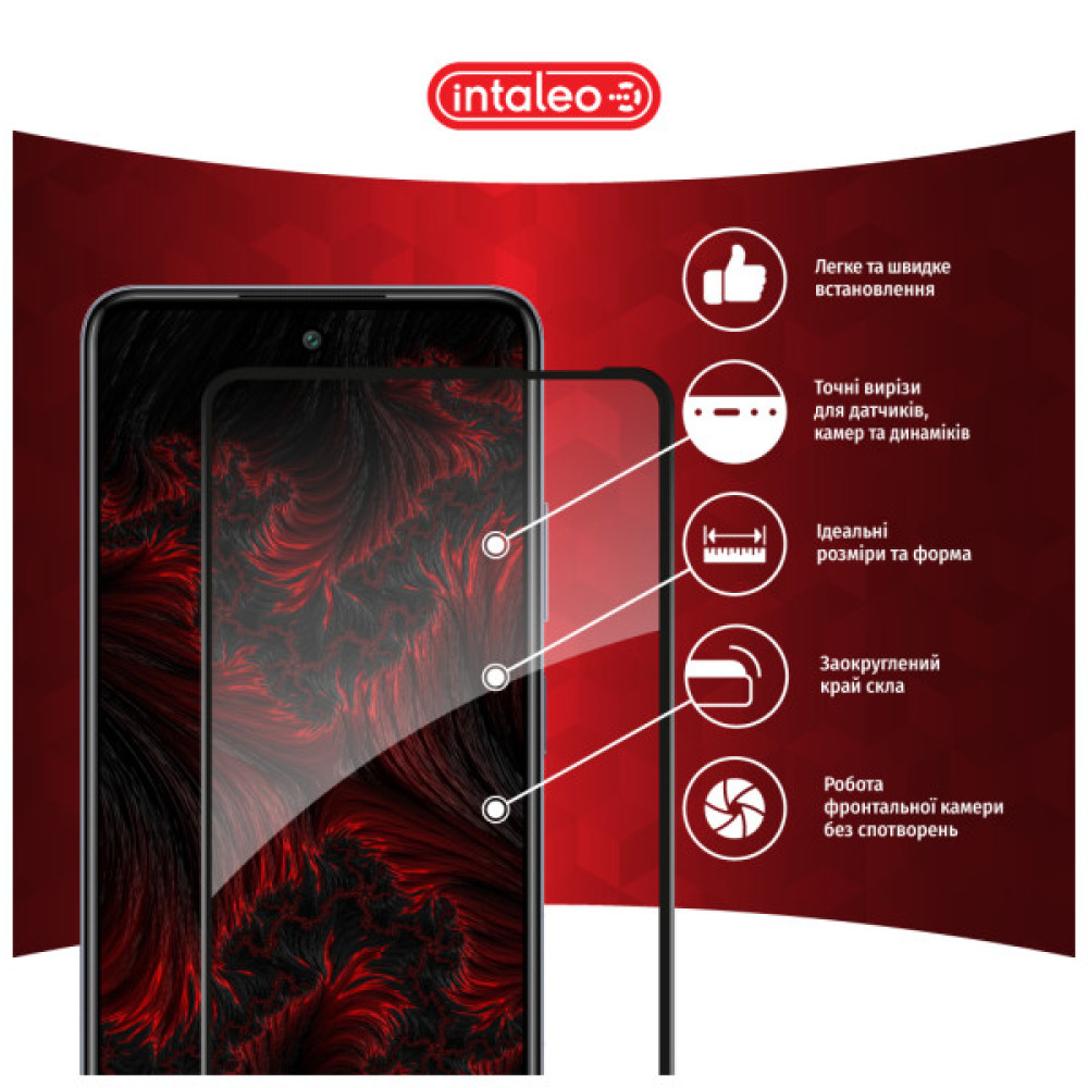 Скло захисне Intaleo Full Glue Infinix Smart 8 Black (1283126589621)