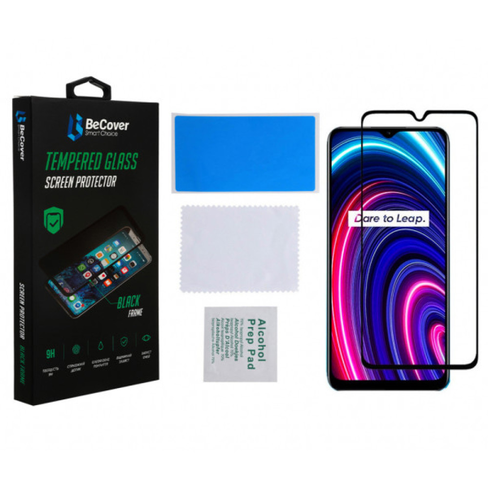 Скло захисне BeCover Realme C25Y Black (707139) Скло захисне BeCover Realme C25Y Black (707139)