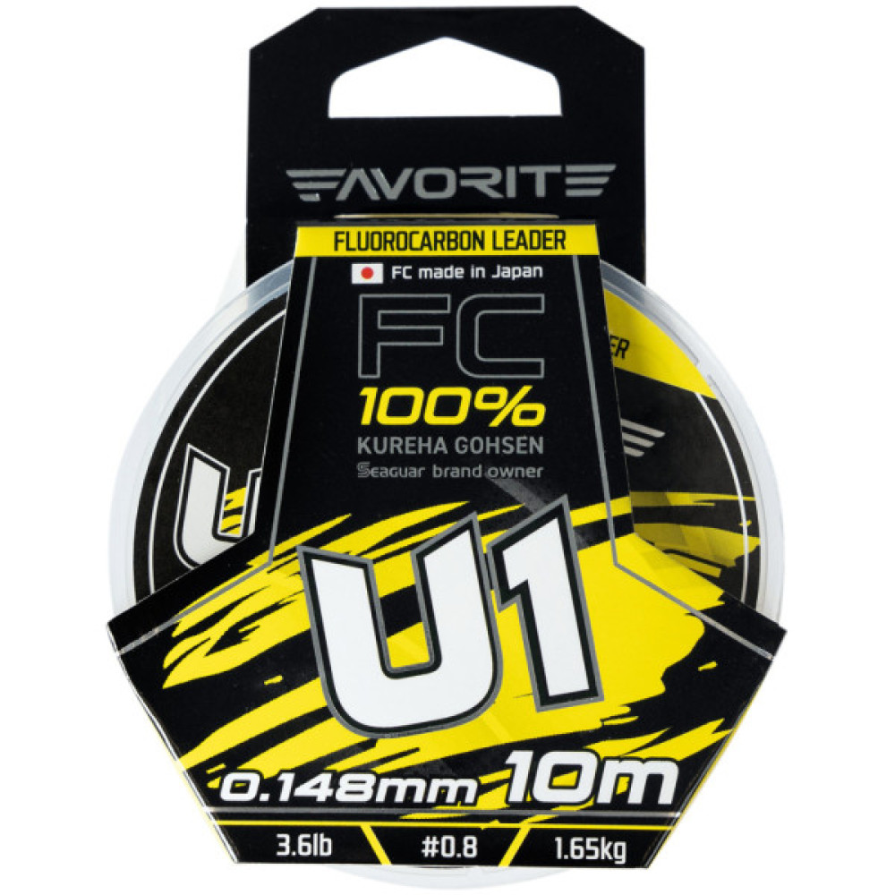 Флюорокарбон Favorite U1 FC 10m 0.8/0.148mm 3.6lb/1.65kg (1693.11.74)