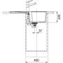 Мийка кухонна Franke Urban, фраграніт, прямокутник, з крилом, 780х500х220мм, чаша - 1, врізна, оборотна, UBG 611-78, сірий камінь Мийка кухонна Franke Urban, фраграніт, прямокутник, з крилом, 780х500х220мм, чаша - 1, врізна, оборотна, UBG 611-78, сірий камінь