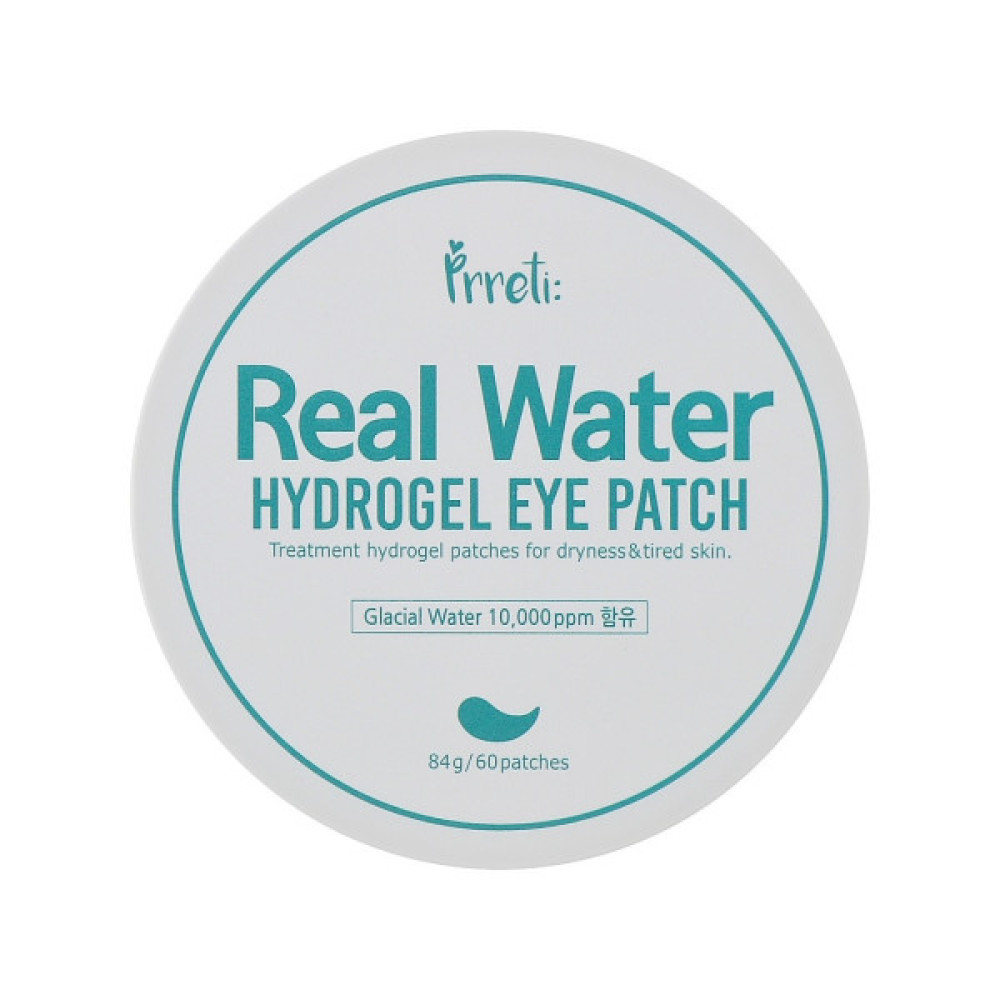 Патчі під очі Prreti Real Water Hydrogel Eye Patch Гідрогелеві Зволожувальні 60 шт. (8809738321959)