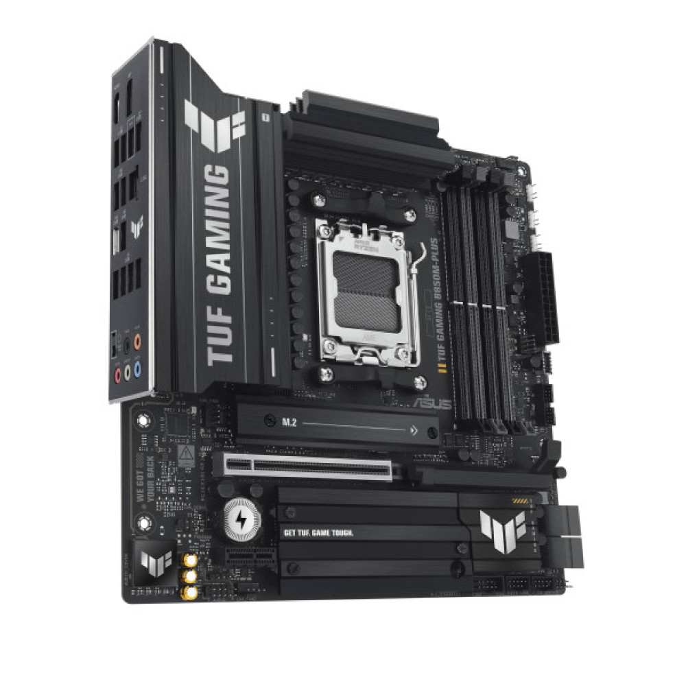 Материнcька плата ASUS TUF GAMING B850M-PLUS sAM5 B850 4xDDR5 M.2 HDMI DP mATX