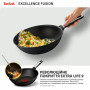 Сковорода Tefal ВОК Excellence Fusion,28см, чорний (G3381902)