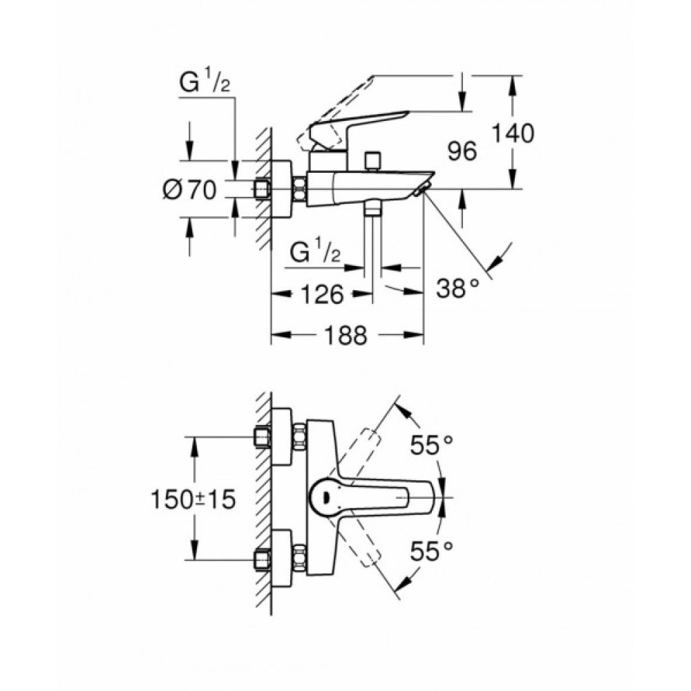 Змішувач Grohe QuickFix 24206002 (CV030583)