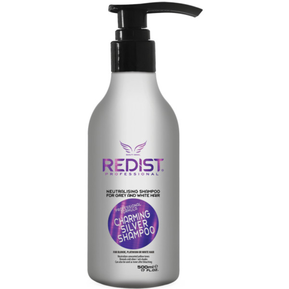 Шампунь Redist Professional Charming Silver Shampoo Проти жовтизни для світлого волосся 500 мл (8697926022920)