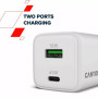 Зарядний пристрій Canyon CU45AC GaN 45W 1xPD 1xQC EU White (CNS-CUW45AC) Зарядний пристрій Canyon CU45AC GaN 45W 1xPD 1xQC EU White (CNS-CUW45AC)