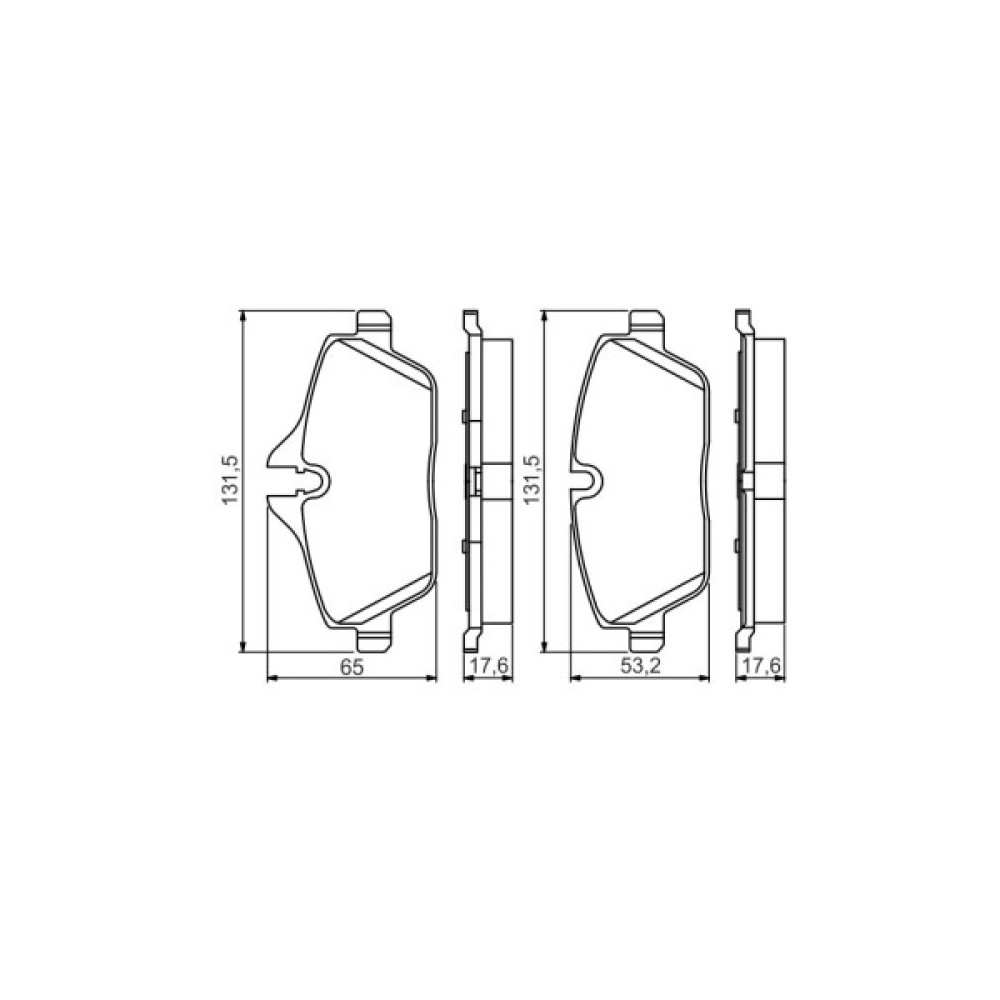 Гальмівні колодки Bosch 0 986 495 251 Гальмівні колодки Bosch 0 986 495 251