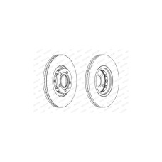 Гальмівний диск FERODO DDF1707