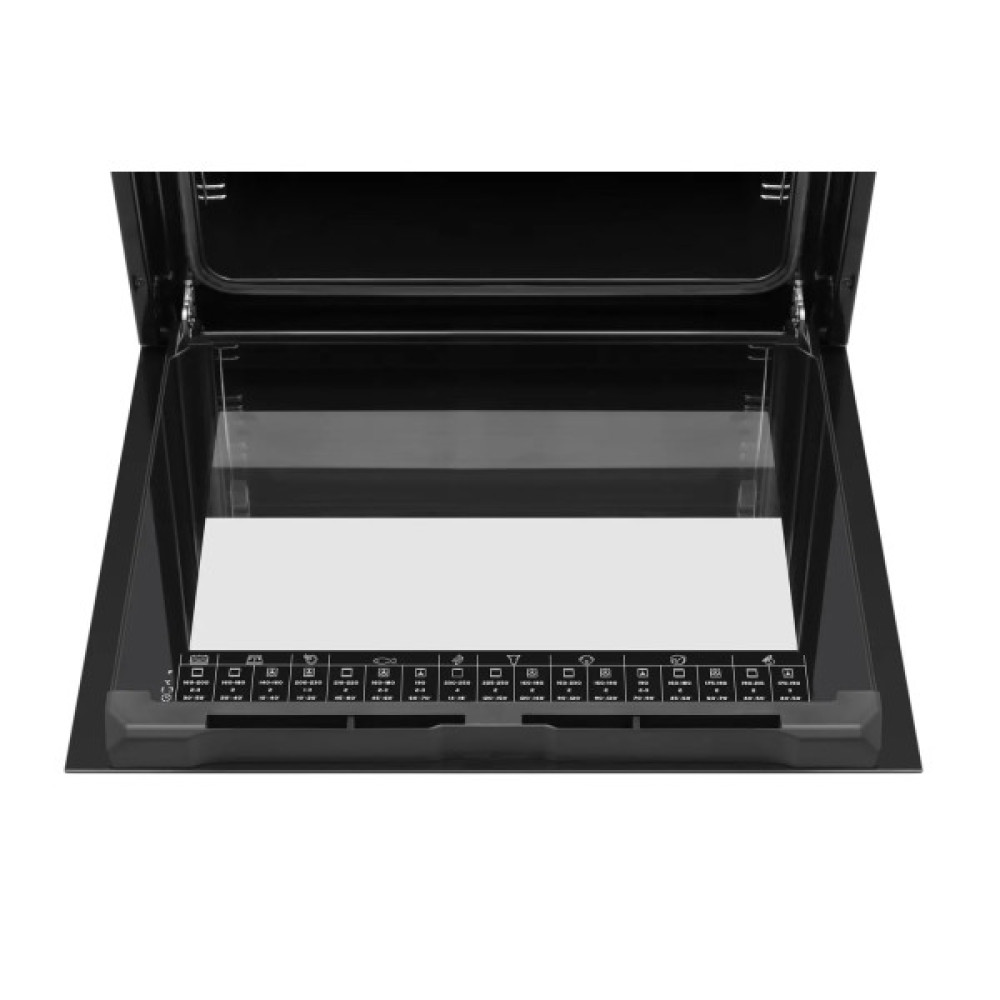 Плита Hansa комбінована, 77л, 60x60см, дисплей, конвекція, чавун, білий