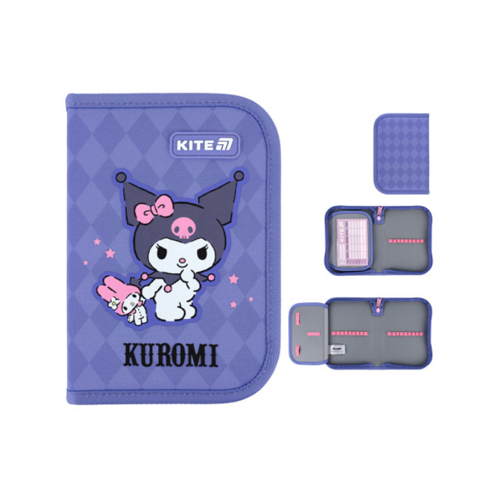 Пенал Kite Kuromi 621 HK-2, 1 відділення, 1 відворот (HK25-621-2)