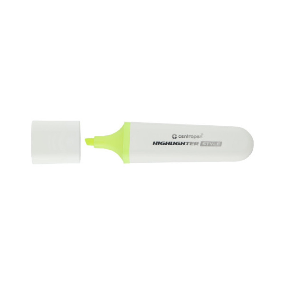 Маркер Centropen текстовий Highlighter Style 1-4,6 мм клин. жовтий (6252/51)