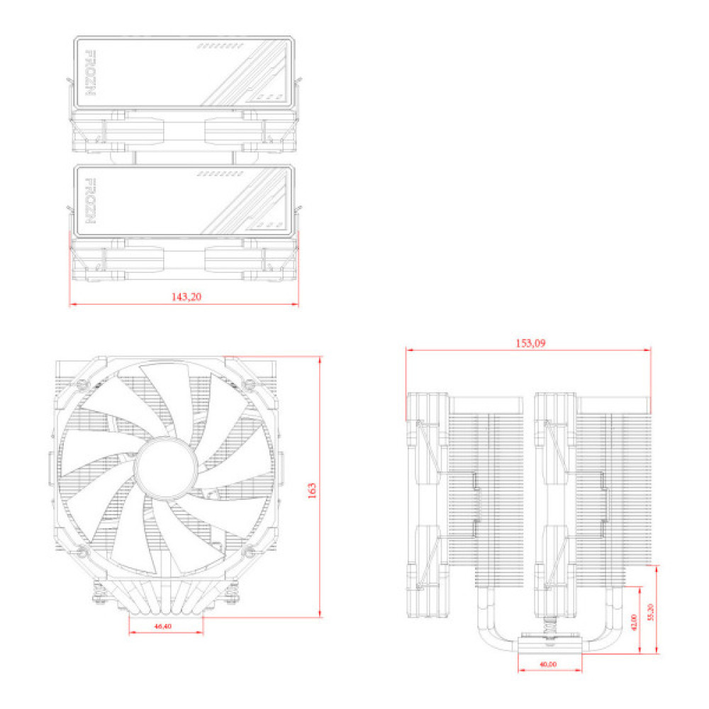 Кулер до процесора ID-Cooling FROZN A720 Black