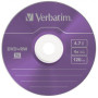 Диск DVD Verbatim 4.7Gb 4x SlimCase 5шт Color (43297)