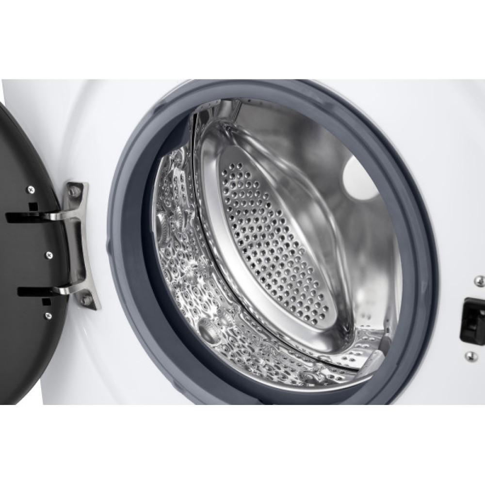 Пральна машина LG фронтальна, 7кг, 1200, A, 44см, дисплей, пара, інвертор, білий