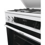 Плита Gorenje комбінована, 71л, 60x60см, дисплей, IconLed, чавун, білий