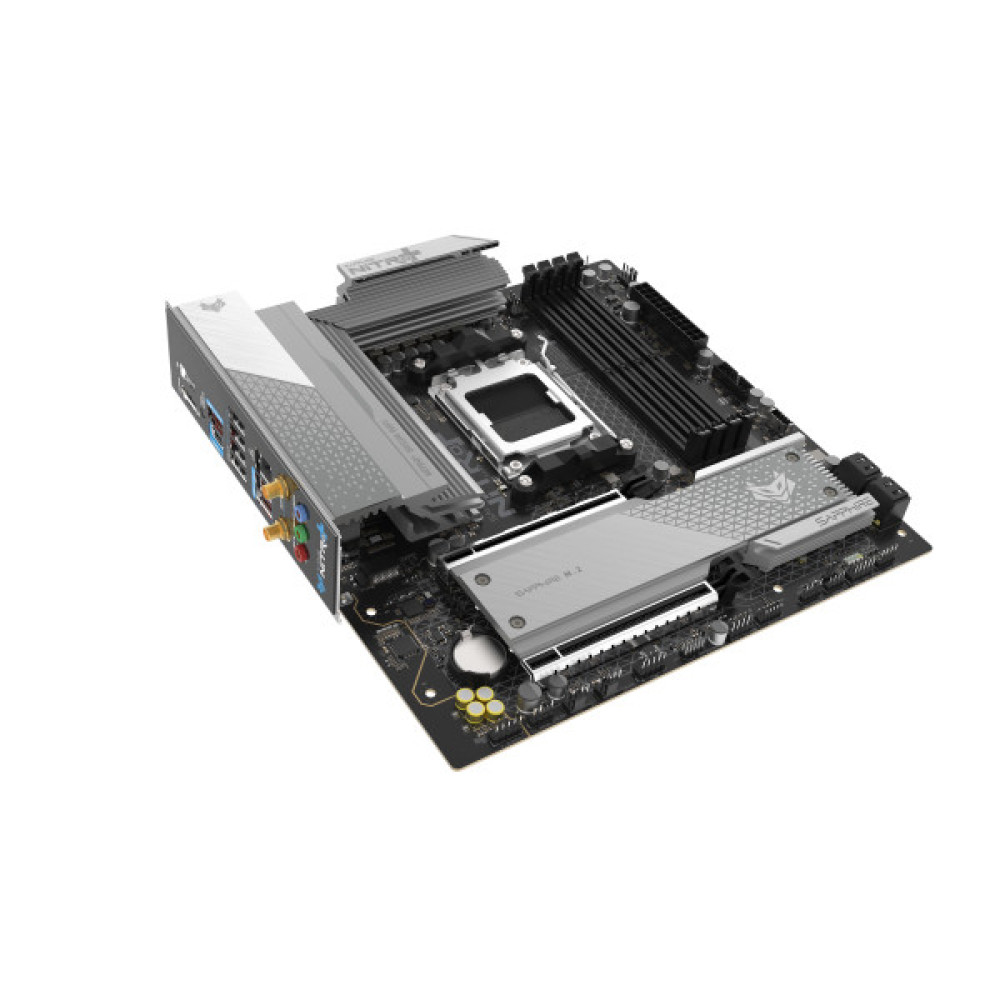 Материнcька плата SAPPHIRE NITRO+ B850M WIFI sAM5 B850 4xDDR5 M.2 HDMI DP Wi-Fi BT mATX