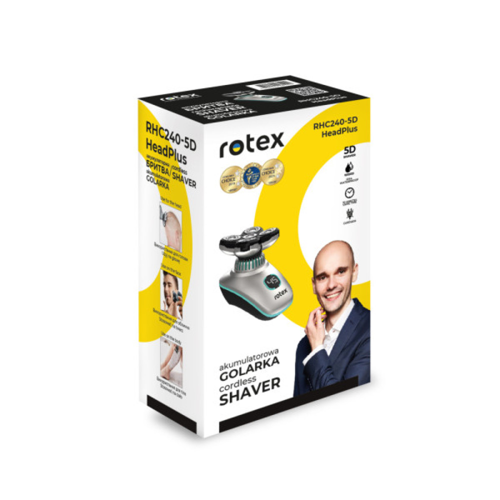 Електробритва Rotex RHC240-5D HeadPlus