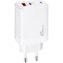 Зарядний пристрій XoKo 1xUSB-C PD65W + 1xUSB QC3.0 GaN white (XK-QC-620)
