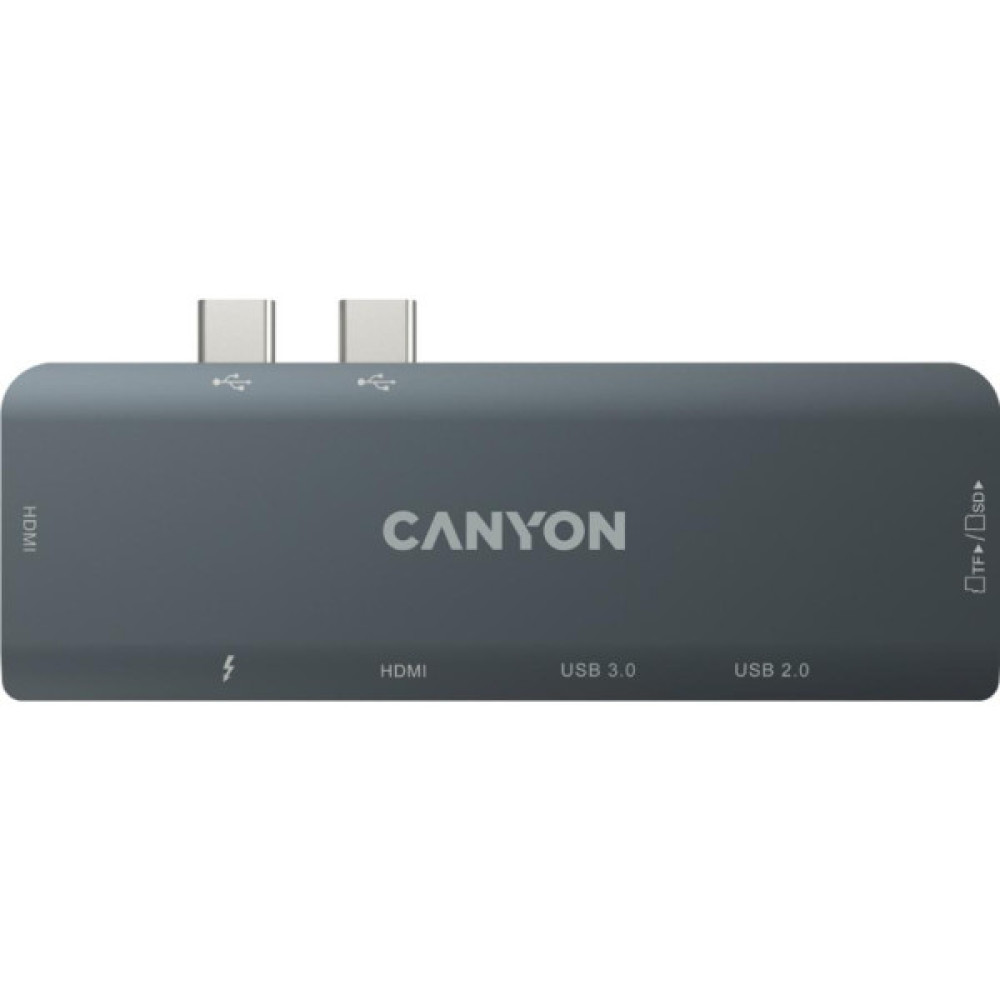 Порт-реплікатор Canyon 1*Type C PD100W+2*HDMI+1*USB3.0+1*USB2.0+1*SD+1*TF (CNS-TDS05B)