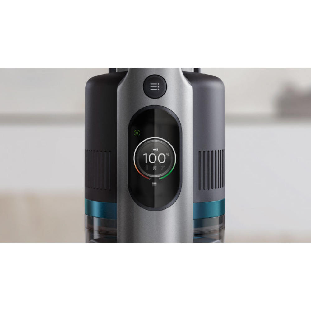 Пилосос Philips безпровідний Aqua Plus, вологе прибирання, конт пил -0.6л, автон. робота до 30хв, вага-1.7кг, НЕРА, турборежим, синій
