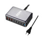 Зарядний пристрій XoKo 2xUSB-С PD100W + 3xUSB-С PD65W + 3xUSB QC18W 440W GaN (QC-400) Зарядний пристрій XoKo 2xUSB-С PD100W + 3xUSB-С PD65W + 3xUSB QC18W 440W GaN (QC-400)