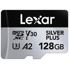 Карта пам'яті Lexar 128GB microSDXC class 10 UHS-I U3 V30 A2 Professional Silver (LMSSIPL128G-BNANG)