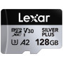 Карта пам'яті Lexar 128GB microSDXC class 10 UHS-I U3 V30 A2 Professional Silver (LMSSIPL128G-BNANG)