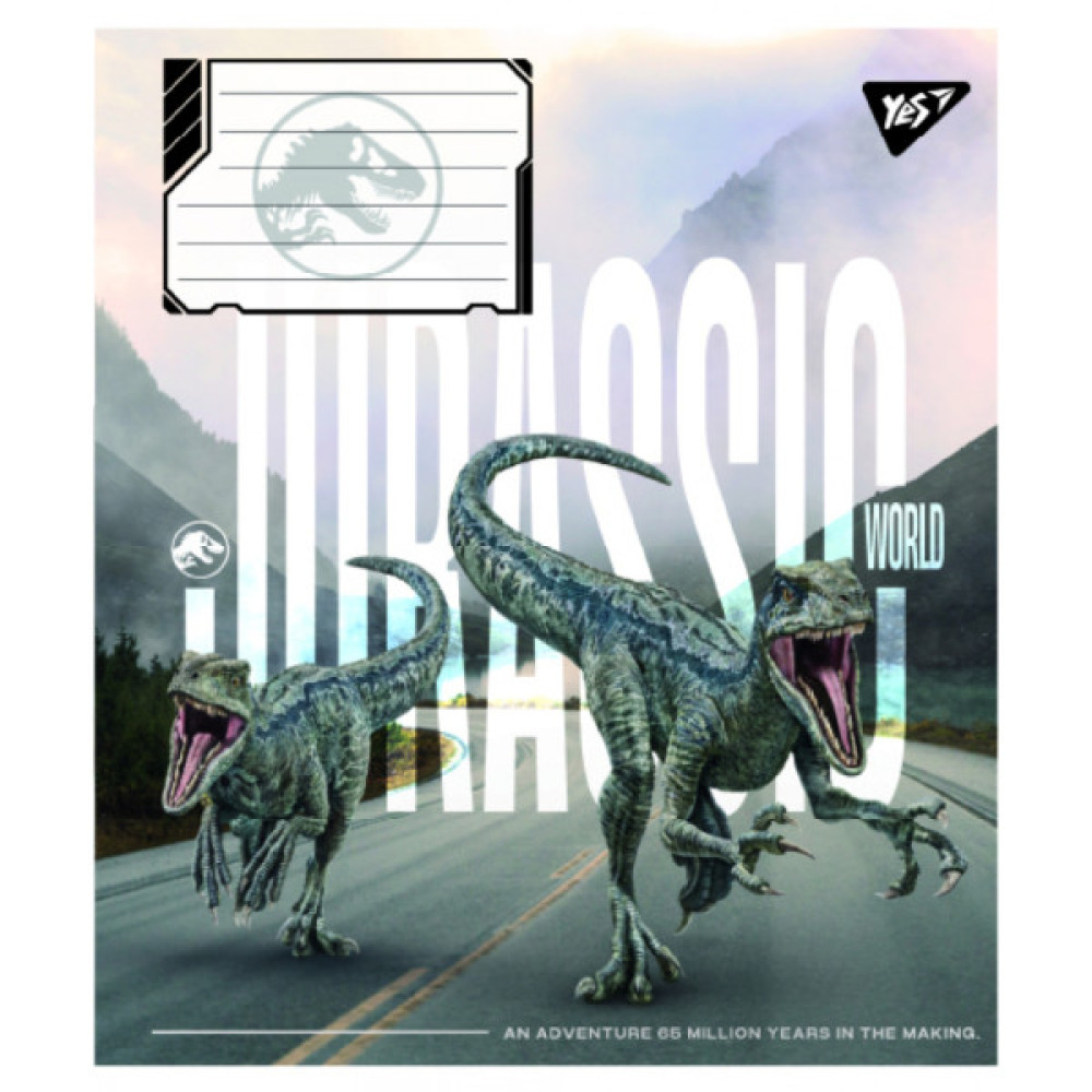 Зошит Yes JURASSIC WORLD ALIVE А5 24 аркушів лінія (767683)