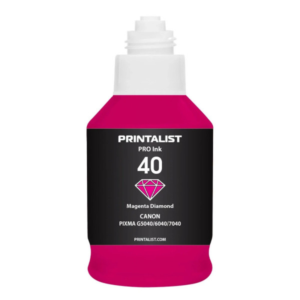Чорнило Printalist Canon GI-40 для G5040/G6040 190г Magenta (PL40M)