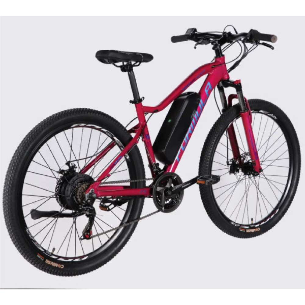 Електровелосипед Formula 27.5" eALPINA DD FR рама-17" 36B 12.5А*г 500Вт 2026 рожево-синій (ELB-FR-27.5-046)