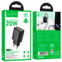 Зарядний пристрій HOCO N60 Gentle USB-C PD20W Black (6942007644174)