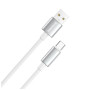Дата кабель USB 2.0 AM to USB-C 2.0m 3A zinc alloy braided white ColorWay (CW-CBUC099-WT)