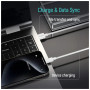 Дата кабель USB 2.0 AM to USB-C 2.0m 3A zinc alloy braided white ColorWay (CW-CBUC099-WT)
