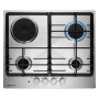 Варильна поверхня Electrolux комбінована (3 газ + 1 електро), 60см, чавун, нерж Варильна поверхня Electrolux комбінована (3 газ + 1 електро), 60см, чавун, нерж