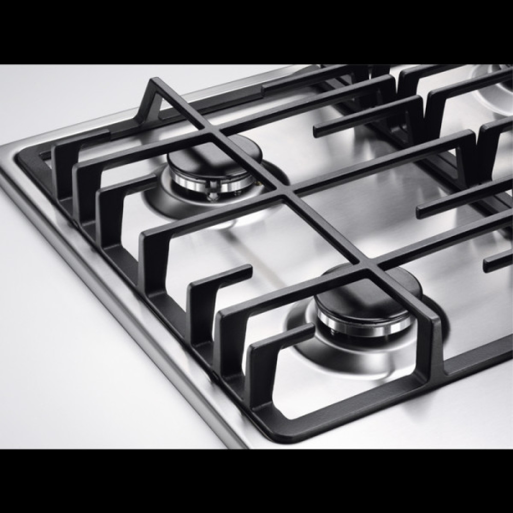 Варильна поверхня Electrolux комбінована (3 газ + 1 електро), 60см, чавун, нерж
