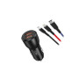 Зарядний пристрій XO CC55 QC3.0 18W (2USB/2.4A) + USB - Lightning + MicroUSB + Type-C Black (XO-CC55-BK) Зарядний пристрій XO CC55 QC3.0 18W (2USB/2.4A) + USB - Lightning + MicroUSB + Type-C Black (XO-CC55-BK)