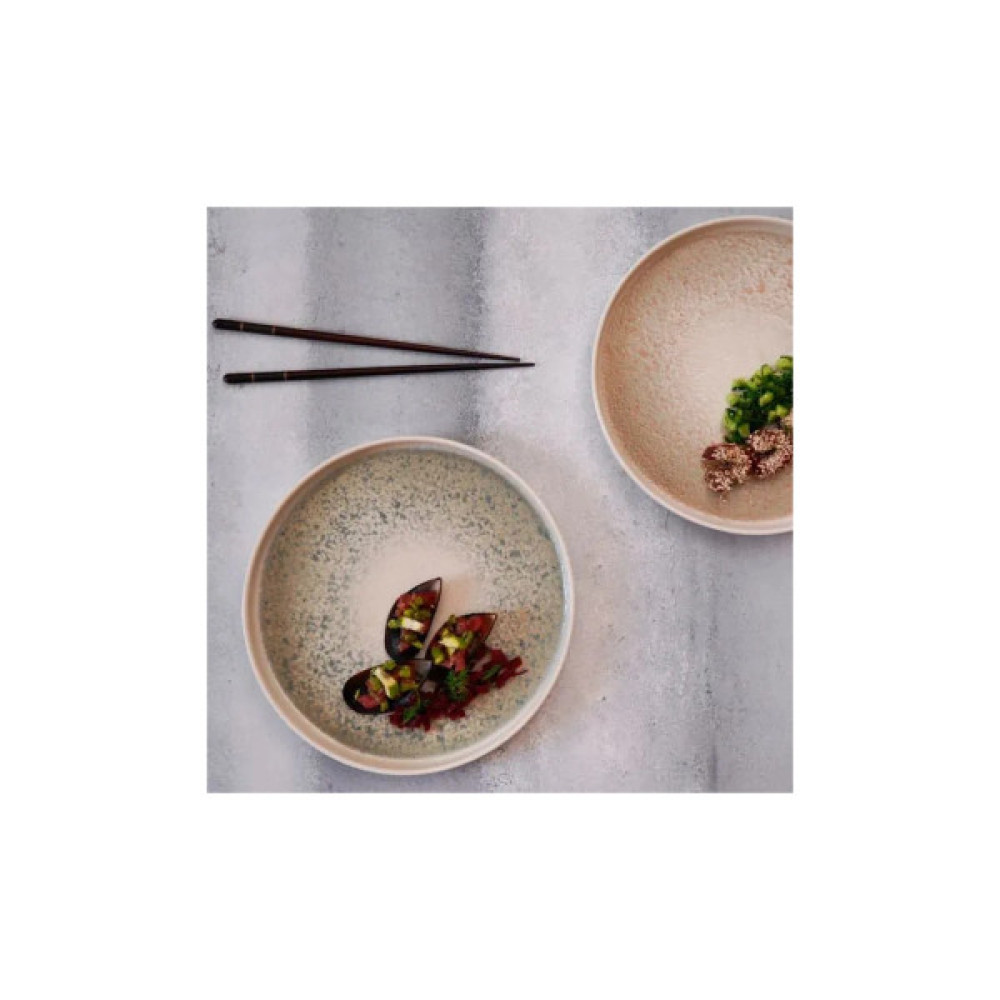 Тарілка By Bone Tinta Natura Ocean кругла з бортом 90° 23 см (NM-HL-23-RD)