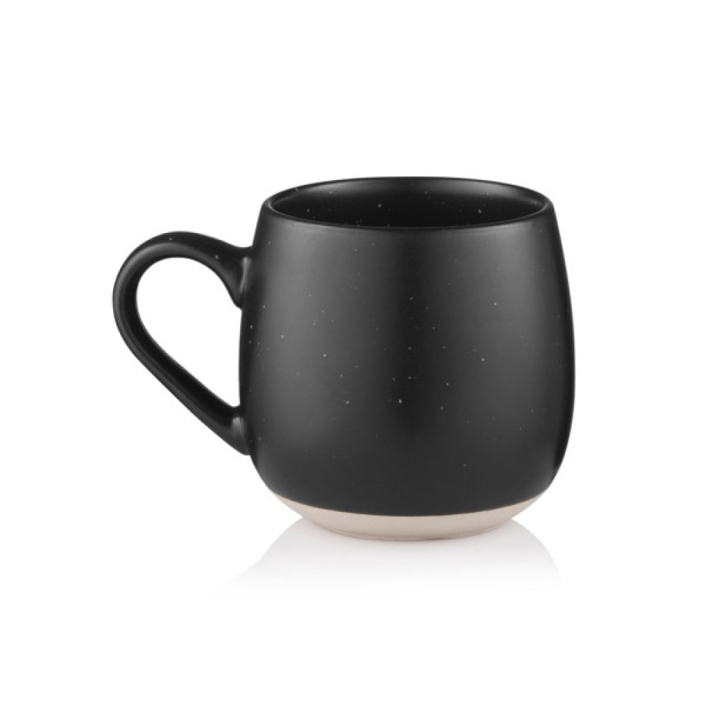 Чашка Ardesto Alcor, 450мл, кераміка, чорний (AR3475RBK)