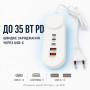 Зарядний пристрій XoKo 2xUSB QC 18W + 2xUSB-C PD35W (XK-QC-505)
