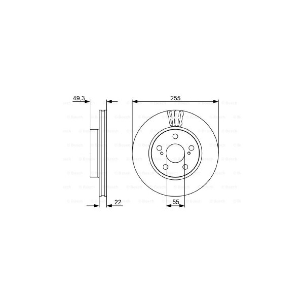 Гальмівний диск Bosch 0 986 479 564