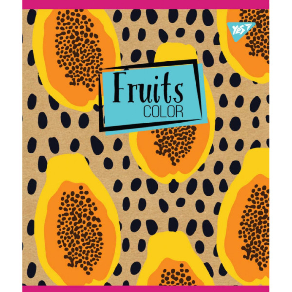 Зошит Yes А5 Fruits Color Крафт 18 аркушів клітинка (765087)