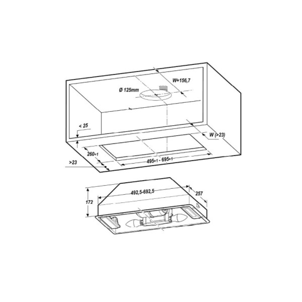 Витяжка кухонна Elica CT17 C IX/A/72