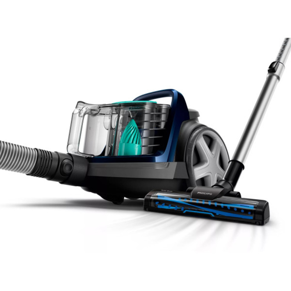 Пилосос Philips контейнерний 5000 series, 900Вт, конт пил -1,5л, НЕРА, турбощітка, синій