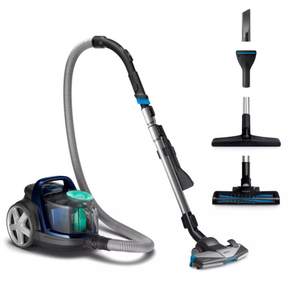 Пилосос Philips контейнерний 5000 series, 900Вт, конт пил -1,5л, НЕРА, турбощітка, синій