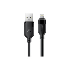 Дата кабель USB 2.0 AM to Lightning 1.2m 2.4A TPE black Acefast (6974316286202)