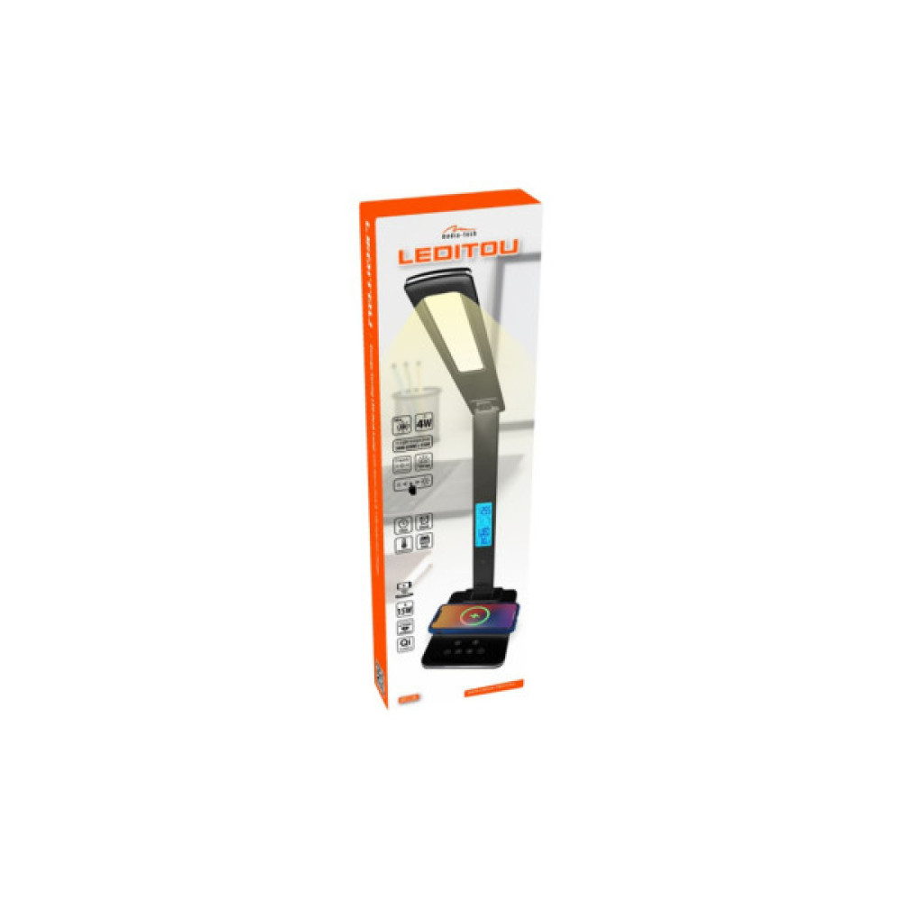 Настільна лампа Media-Tech MT222, QI, 3000-6500К, 750 Lm, black (MT222K)