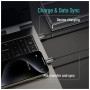 Дата кабель USB 2.0 AM to USB-C 1.0m 3A zinc alloy braided black ColorWay (CW-CBUC098-BK)