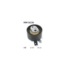 Ролик натягувача ременя SKF VKM 16136