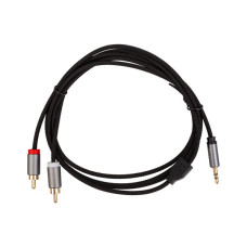 Кабель мультимедійний 3.5mm M to 2xRCA M 1.8m Cabletime (CA914005) Кабель мультимедійний 3.5mm M to 2xRCA M 1.8m Cabletime (CA914005)